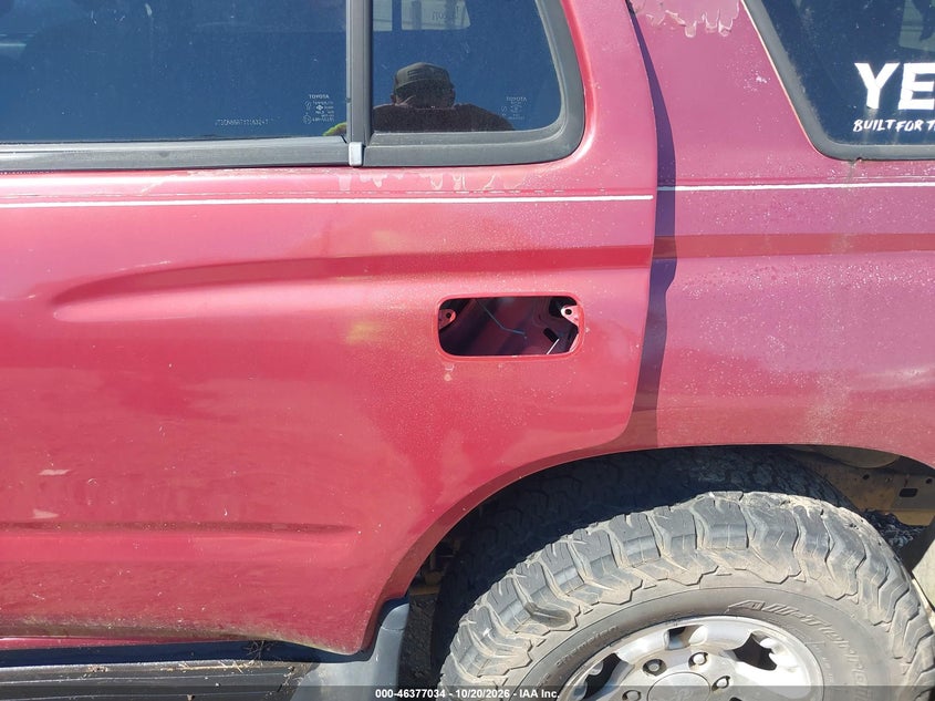 TOYOTA 4RUNNER 2000 VIN JT3GN86R7Y0163247