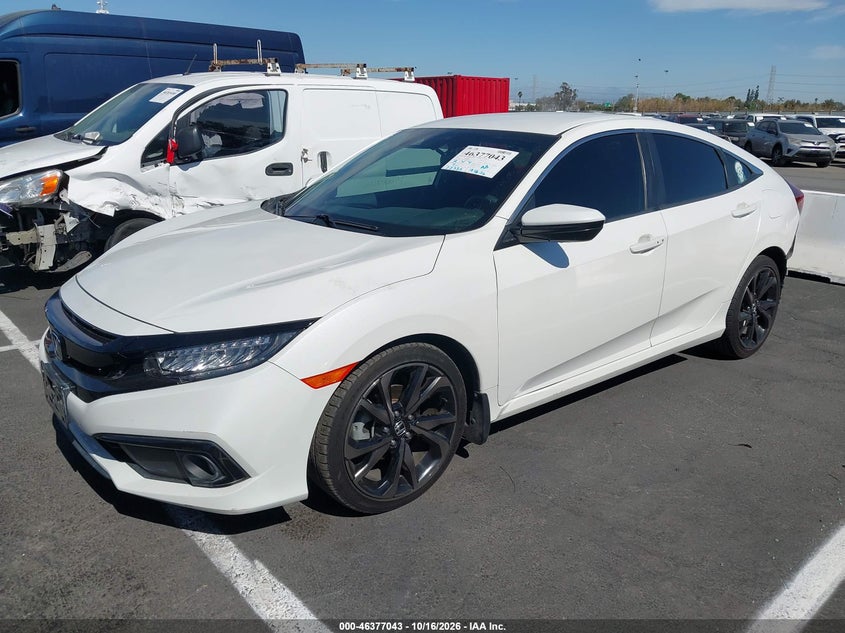 2019 Honda Civic Sport, Right Side, IAAI, VIN 2HGFC2F84KH512547 — photo 2