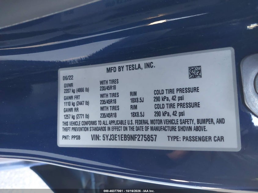 TESLA MODEL 3 - zdjęcie 9
