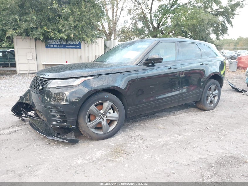 Vin: salyl2ex2sa810537, lot: 46877448, land rover range rover velar p250 dynamic se 20252