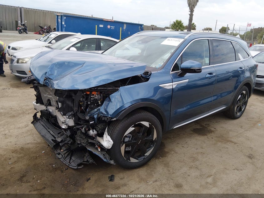 Vin: kndrjdjh9s5317393, lot: 46877557, kia sorento plug-in hybrid ex 20252