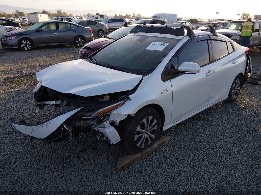 Vin: jtdkamfp4m3172148, lot: 46877611, toyota prius prime xle 20212