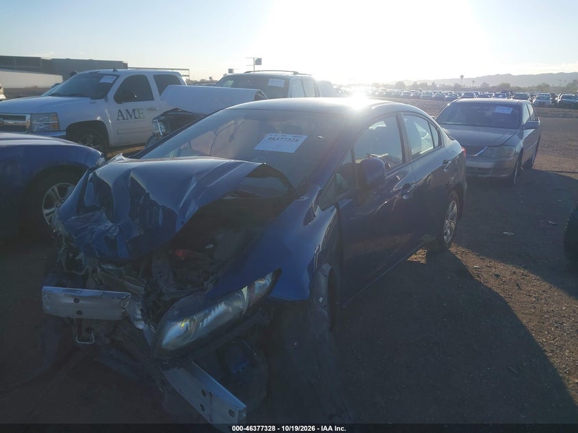 Vin: 19xfb2f51de275103, lot: 46877661, honda civic lx 20132