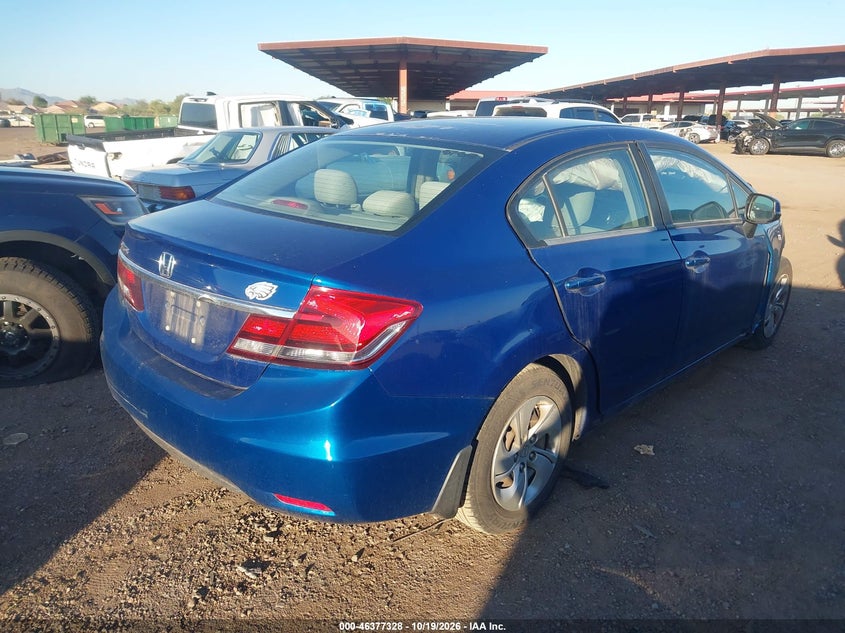 Vin: 19xfb2f51de275103, lot: 46877661, honda civic lx 20134