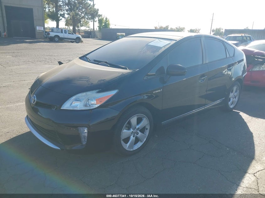 2014 Toyota Prius Three, Rear, IAAI, VIN JTDKN3DU4E1779039 — photo 2