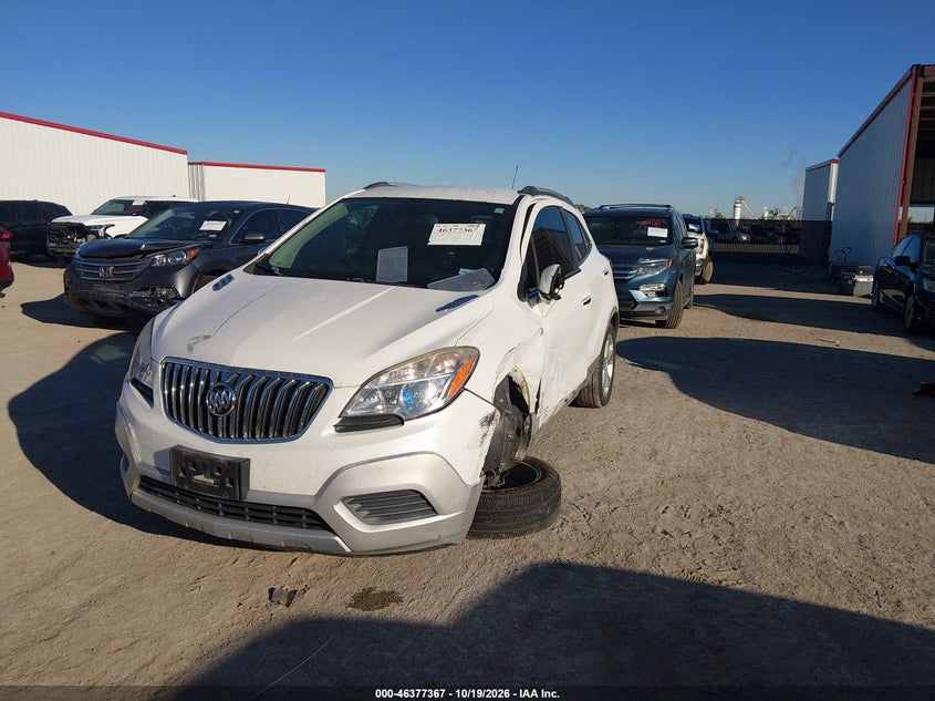 Vin: kl4cjasb0gb670977, lot: 46877700, buick encore 20162