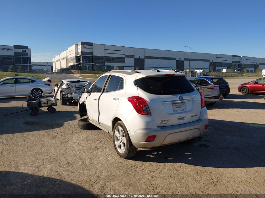 Vin: kl4cjasb0gb670977, lot: 46877700, buick encore 20163