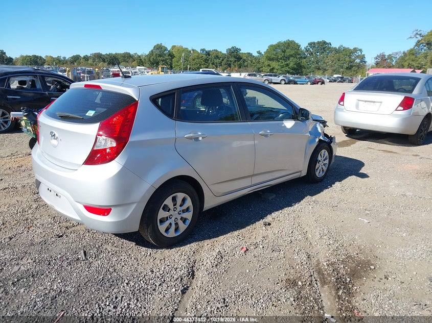 Vin: kmhct5aexhu331633, lot: 46877765, hyundai accent se 20174