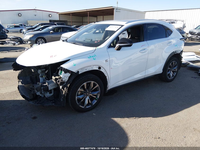 Vin: jtjsarbz4m2190883, lot: 46877809, lexus nx 300 f sport 20212