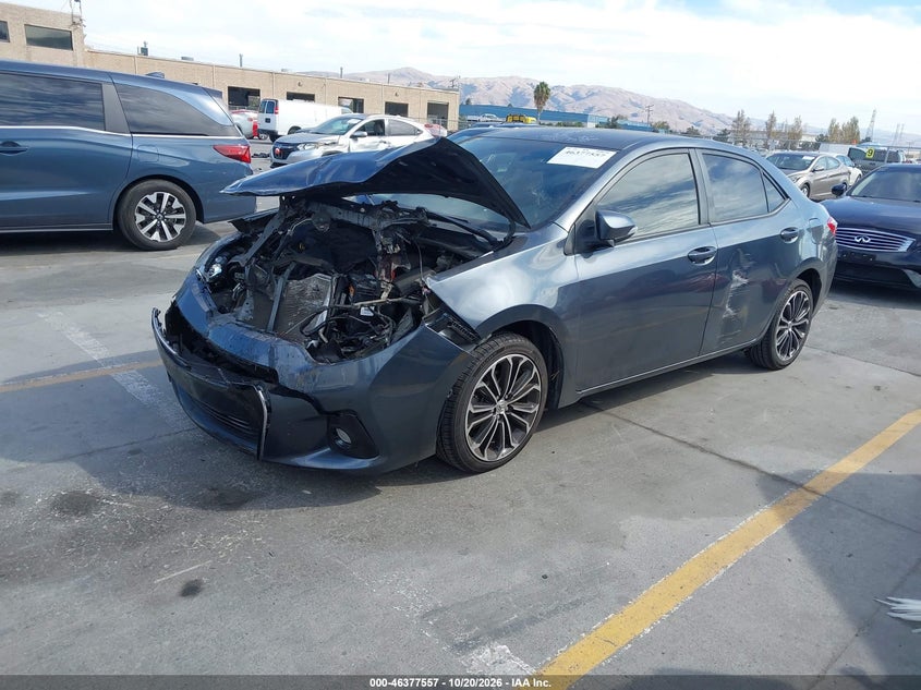 Vin: 5yfburhe9fp246173, lot: 46877890, toyota corolla s plus 20152