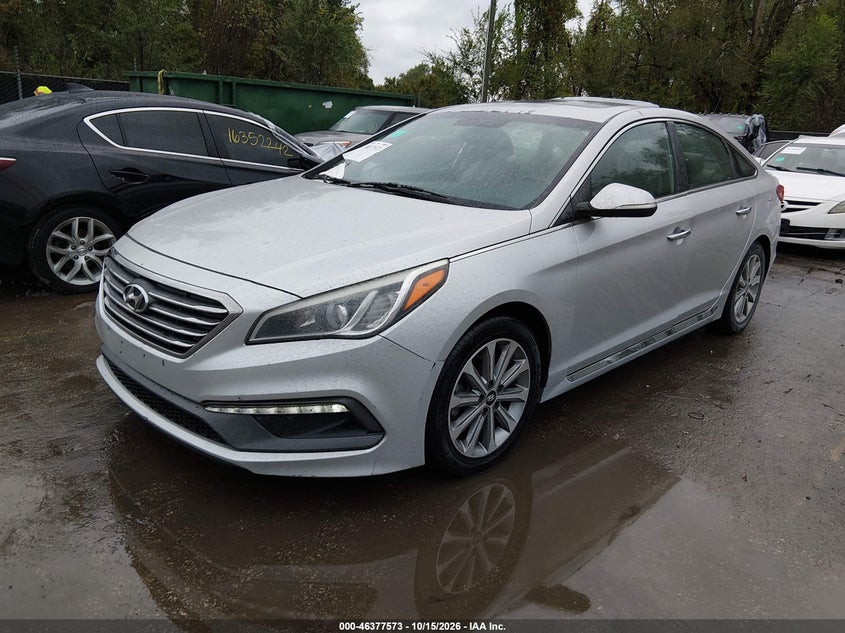 2016 Hyundai Sonata Limited, Правый бок, IAAI, VIN 5NPE34AF5GH436380 — фото 2