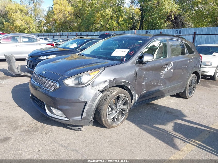 Vin: kndcc3lc1j5134452, lot: 46877933, kia niro ex 20182