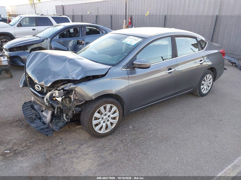 2016 Nissan Sentra Sv, Front End, IAAI, VIN 3N1AB7AP9GL659911 — photo 2