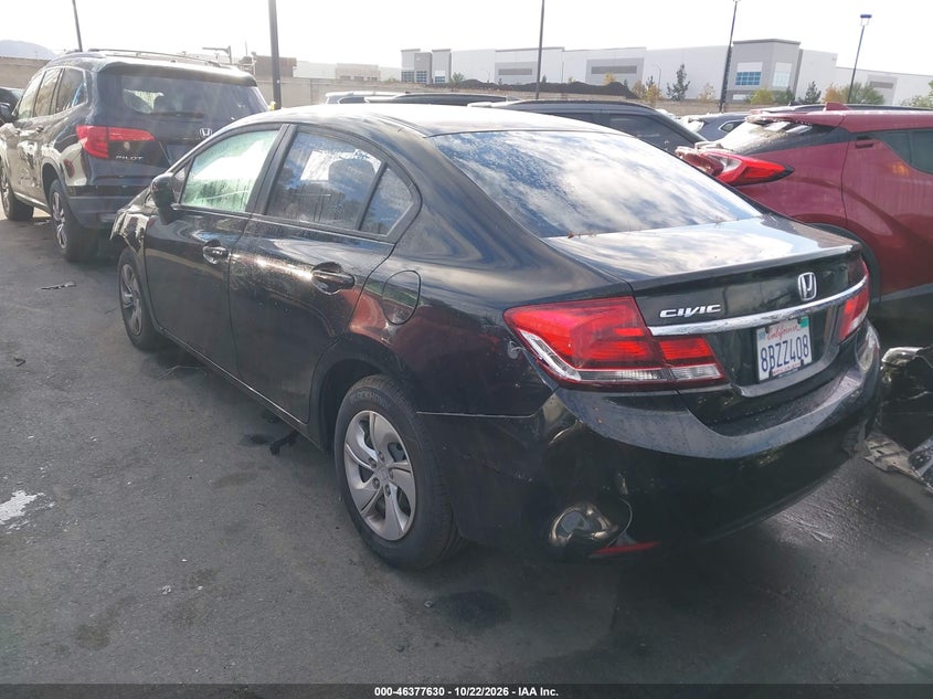 Vin: 19xfb2f51ee271361, lot: 46877963, honda civic lx 20143