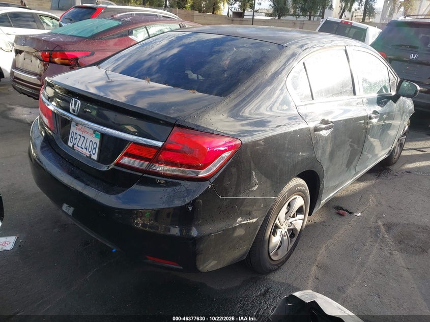 Vin: 19xfb2f51ee271361, lot: 46877963, honda civic lx 20144