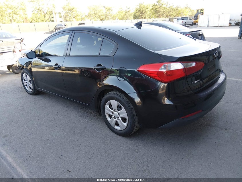 Vin: knafk4a61f5260043, lot: 46877980, kia forte lx 20153