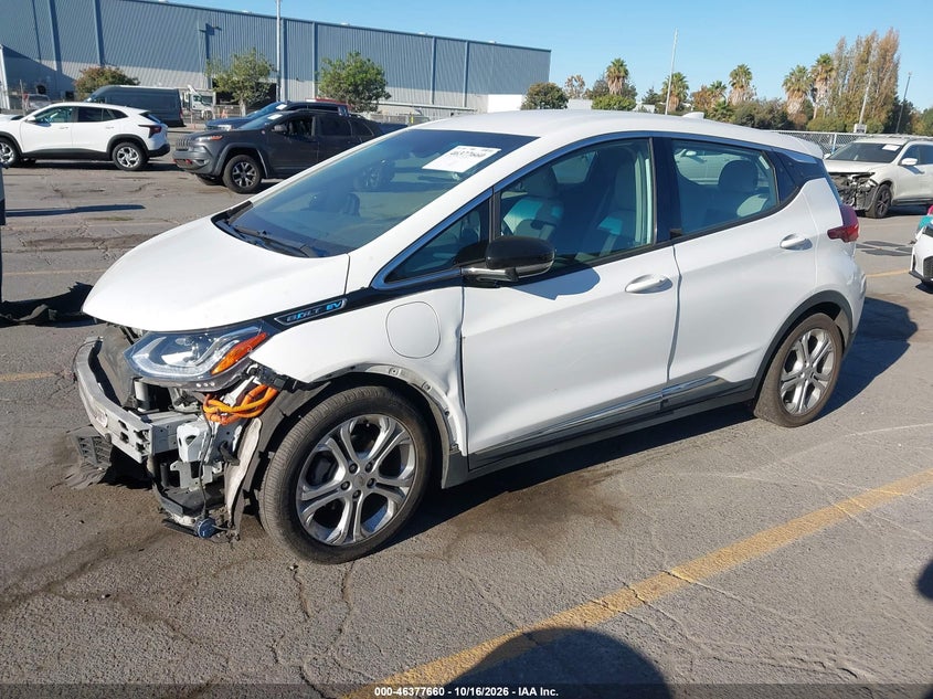 Vin: 1g1fy6s03k4100634, lot: 46877993, chevrolet bolt ev lt 20192
