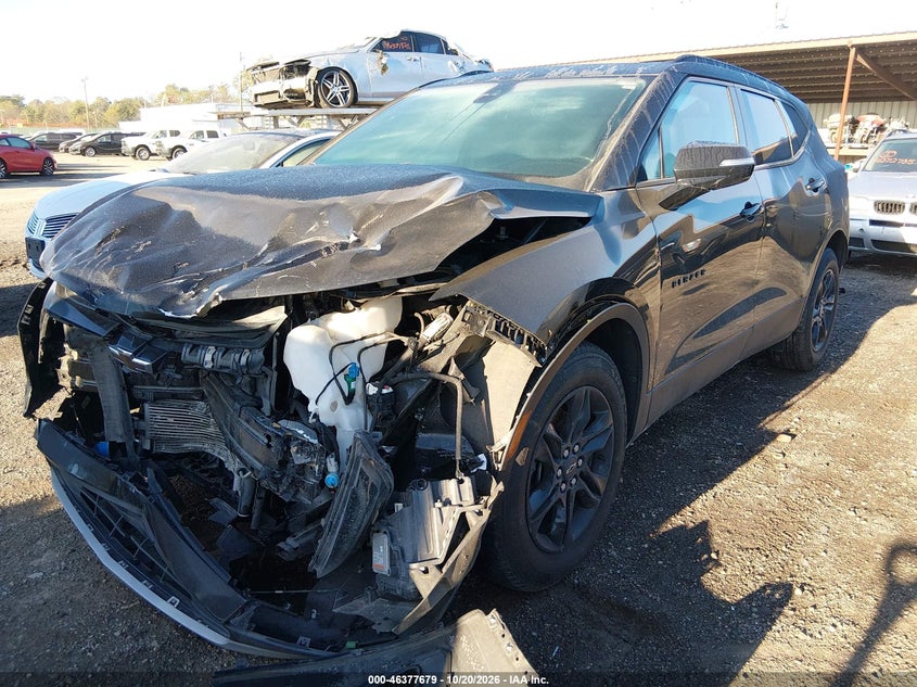 Vin: 3gnkbjrs0ms553489, lot: 46878012, chevrolet blazer awd 3lt 20212