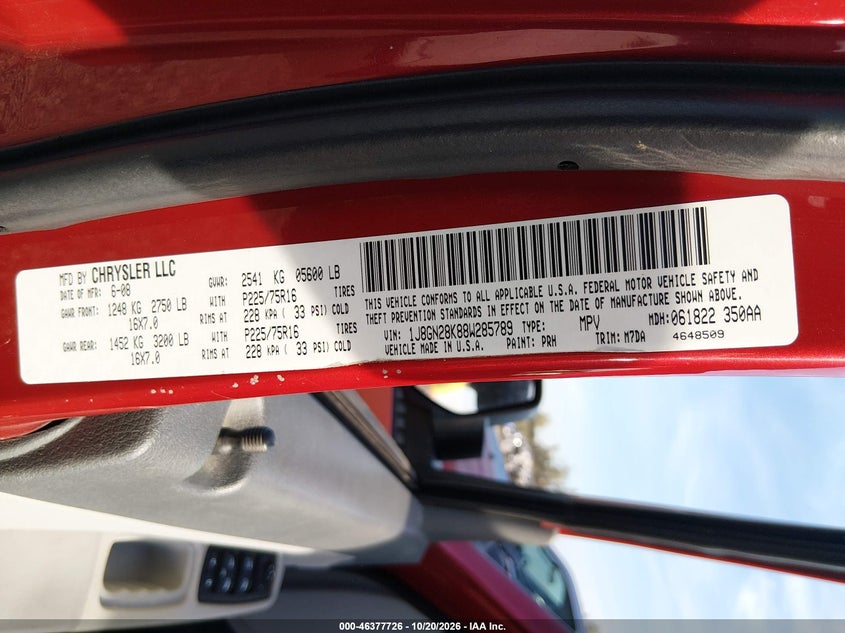 2008 JEEP LIBERTY SPORT · Фото 9