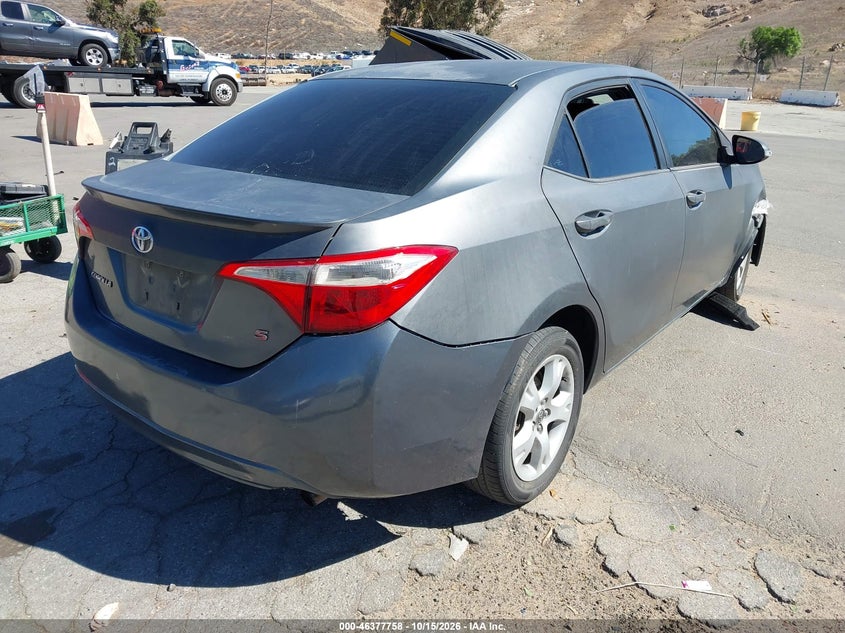 Vin: 5yfburhe5ep046244, lot: 46878091, toyota corolla s plus 20144