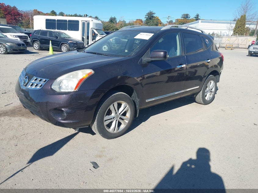 Vin: jn8as5mv2dw658573, lot: 46878187, nissan rogue sv 20132