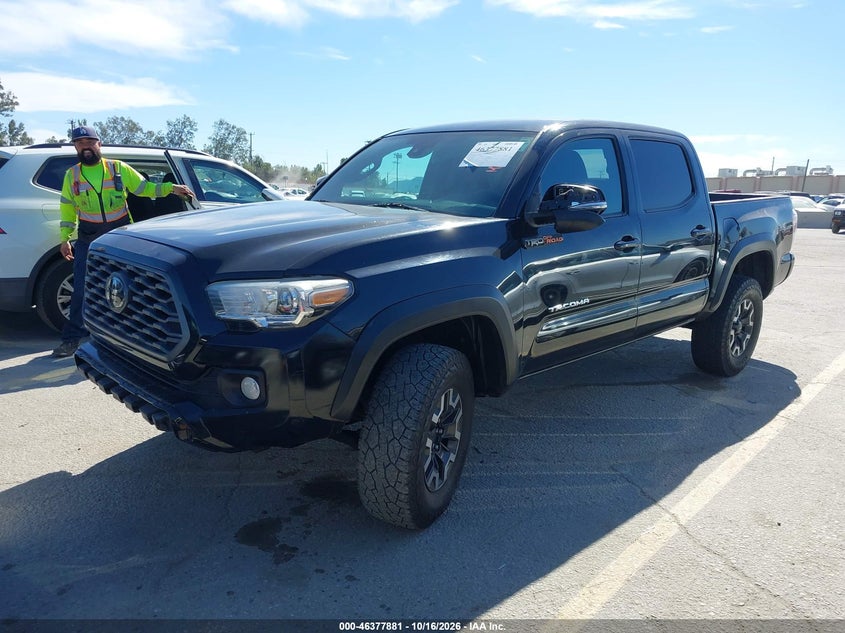 2021 Toyota Tacoma Sr V6/Sr5 V6/Trd Off-Road/Trd Pro/Trd Sport, Right Rear, IAAI, VIN 3TMCZ5AN4MM385351 — photo 2