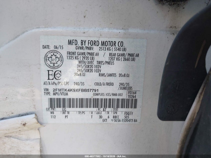 2015 FORD EDGE TITANIUM · Фото 9
