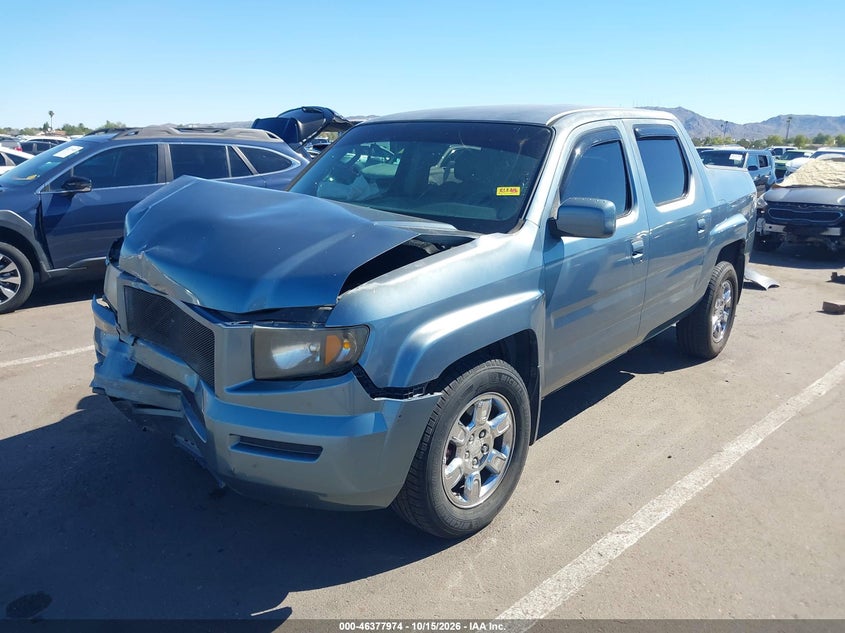 2006 Honda Ridgeline Rts, Front End, IAAI, VIN 2HJYK16416H520740 — photo 2