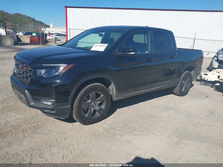 2026 Honda Ridgeline Trailsport, Затопление, IAAI, VIN 5FPYK3F67TB044889 — фото 2