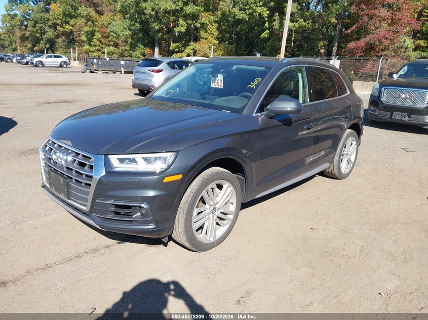 Vin: wa1cnafy6j2216789, lot: 46878555, audi q5 2.0t premium/2.0t tech premium 20182