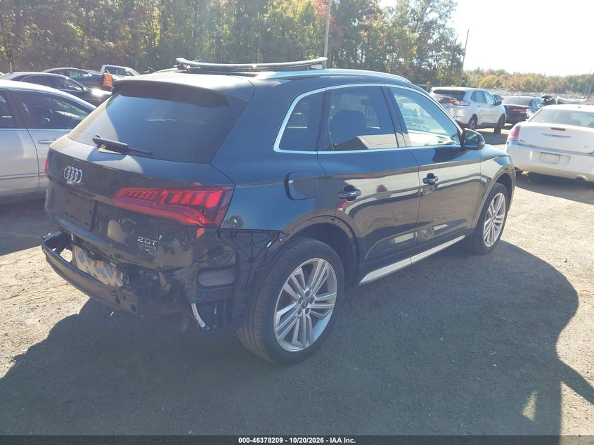Vin: wa1cnafy6j2216789, lot: 46878555, audi q5 2.0t premium/2.0t tech premium 20184
