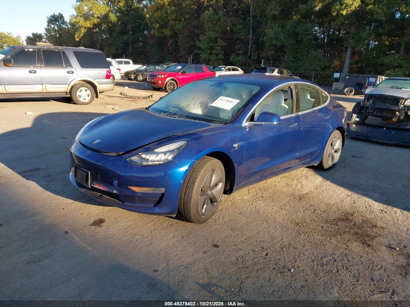 Vin: 5yj3e1ea7kf301942, lot: 46878748, tesla model 3 long range/mid range/standard range/standard range plus 20192