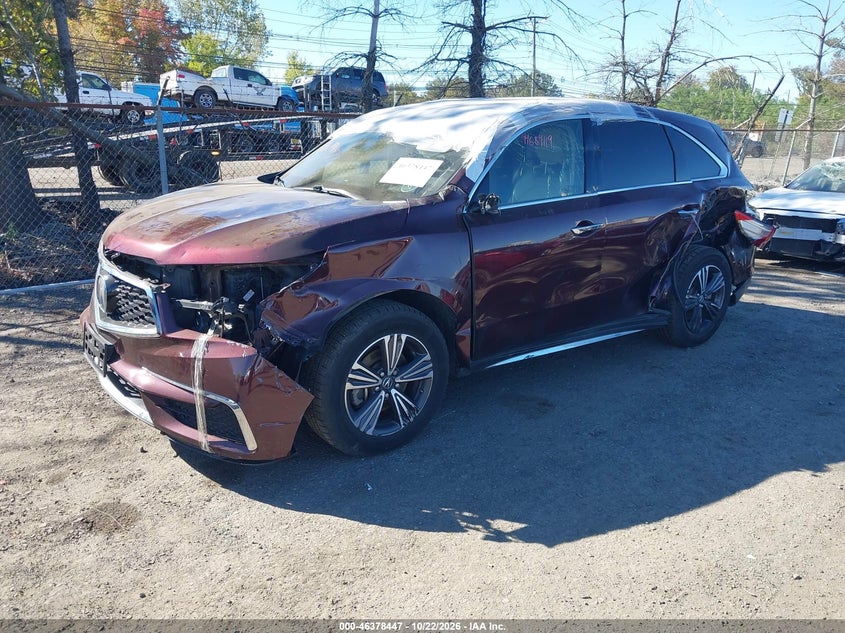 ACURA MDX 2017 VIN 5FRYD4H3XHB023794
