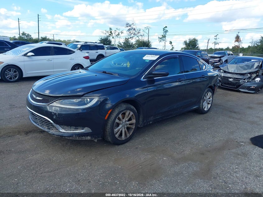2017 Chrysler 200 Limited Platinum, Front & Rear, IAAI, VIN 1C3CCCAB6HN500186 — photo 2