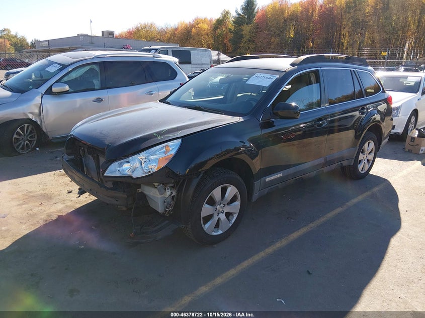2012 Subaru Outback 2.5I Premium, Удар спереду, IAAI, VIN 4S4BRBCC9C3230845 — фото 2