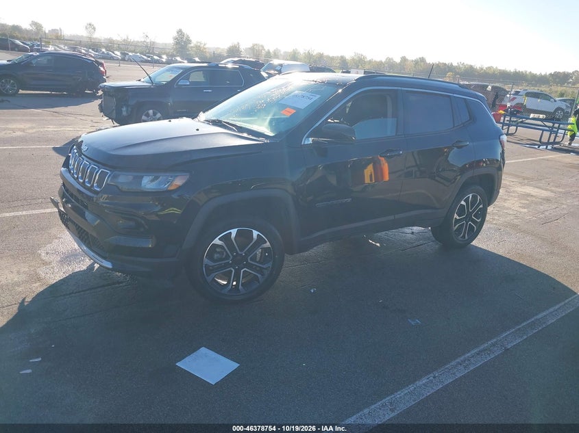 Vin: 3c4njdcb7nt167568, lot: 46879100, jeep compass limited 4x4 20222