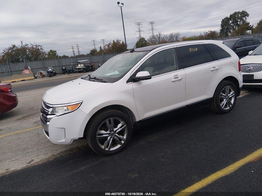 Vin: 2fmdk3kc6dbc95576, lot: 46879104, ford edge limited 20132