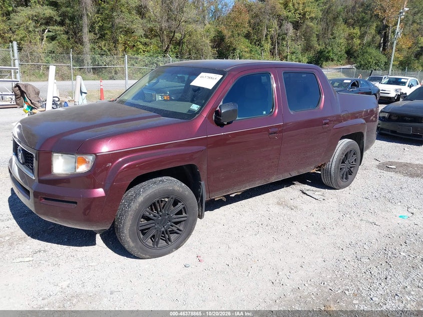 2007 Honda Ridgeline Rtx, Неизвестно, IAAI, VIN 2HJYK16317H502991 — фото 2