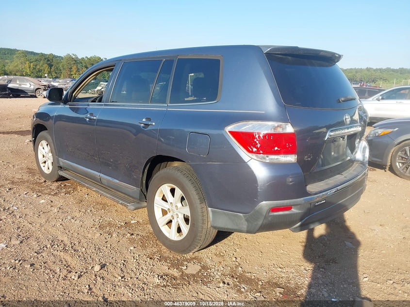 Vin: 5tdza3eh5cs018676, lot: 46879355, toyota highlander 20123
