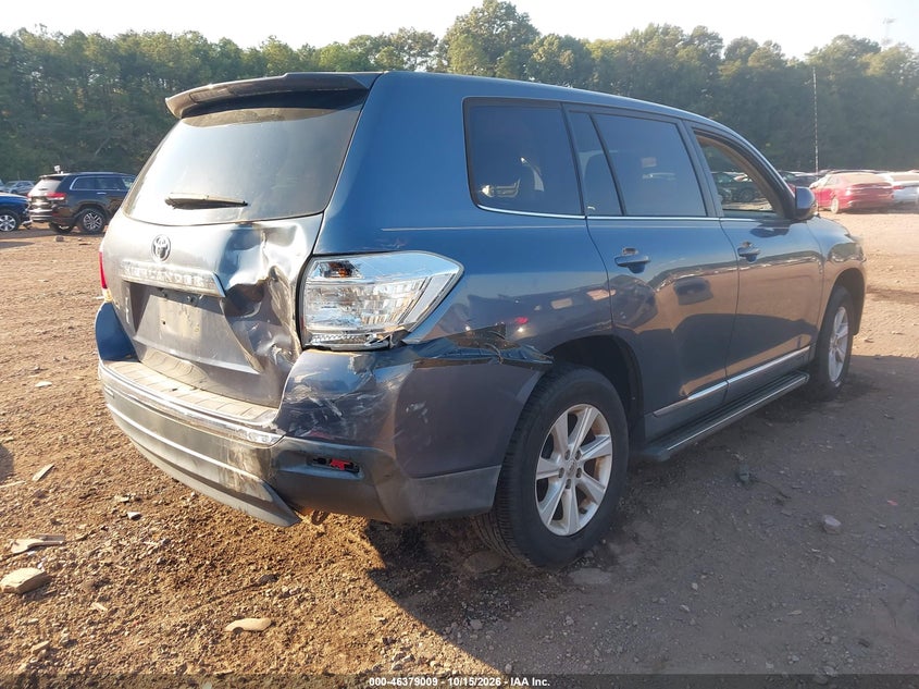 Vin: 5tdza3eh5cs018676, lot: 46879355, toyota highlander 20124
