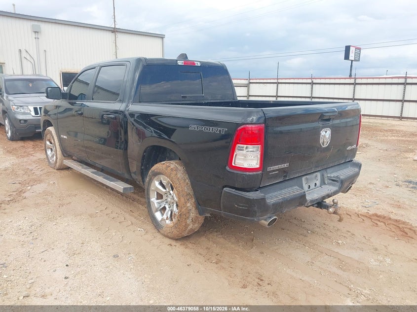 Vin: 1c6srfft1nn411167, lot: 46879404, ram 1500 big horn  4x4 5'7 box 20223