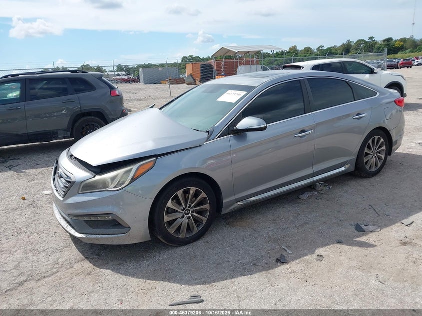 2017 Hyundai Sonata Sport, Front End, IAAI, VIN 5NPE34AF7HH587769 — photo 2
