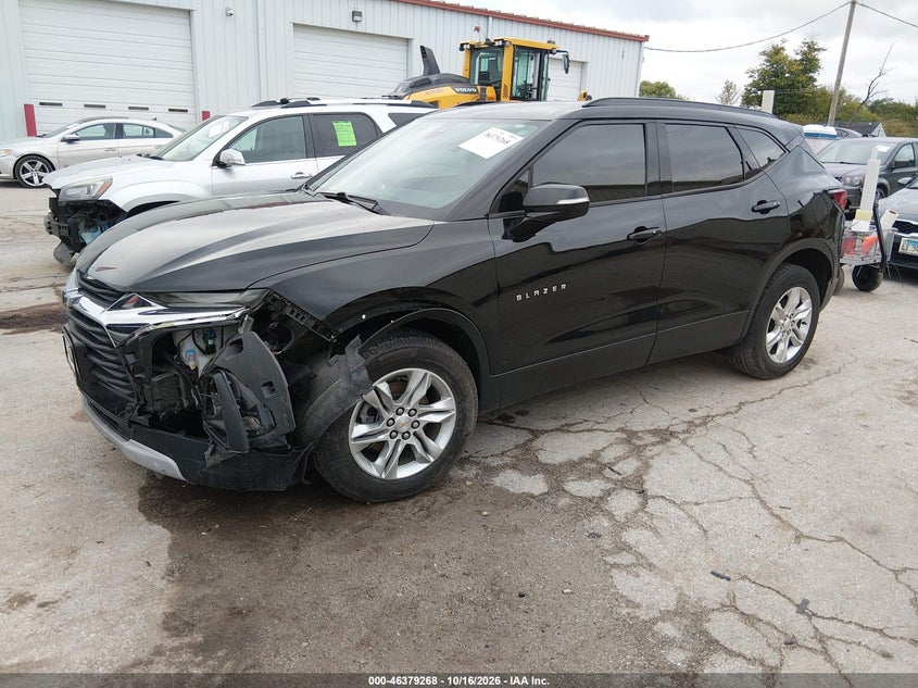 2022 Chevrolet Blazer Fwd 2Lt, Front End, IAAI, VIN 3GNKBCR43NS165879 — photo 2