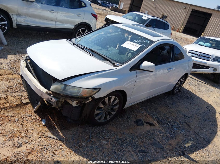 2009 Honda Civic Ex, Front & Rear, IAAI, VIN 2HGFG12889H516907 — photo 2