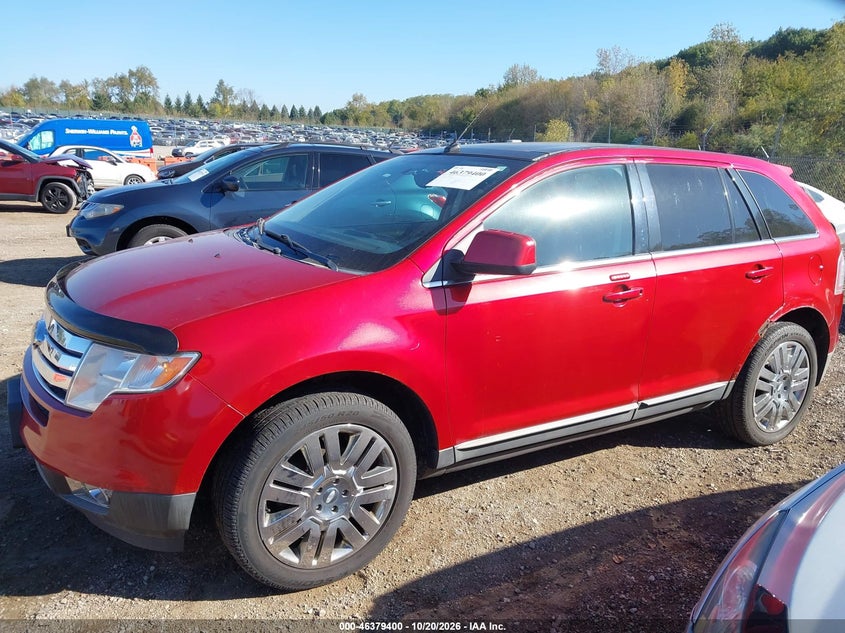 Vin: 2fmdk4kc8aba73073, lot: 46879746, ford edge limited 20102