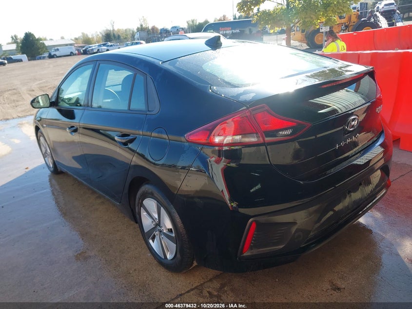 Vin: kmhc65lc7ju100598, lot: 46879778, hyundai ioniq hybrid blue 20183