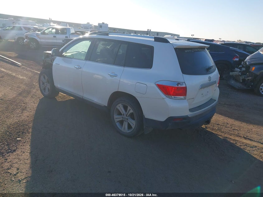 Vin: 5tddk3eh1cs108785, lot: 46879861, toyota highlander limited v6 20123