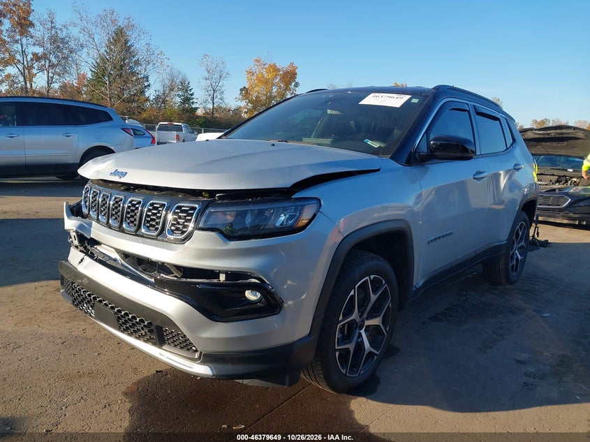 Vin: 3c4njdcn3st534469, lot: 46879995, jeep compass limited 4x4 20252
