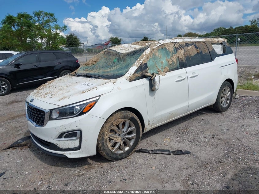 2021 Kia Sedona Ex, Rollover, IAAI, VIN KNDMB5C15M6673379 — photo 2