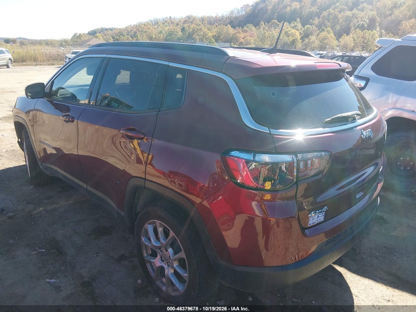 Vin: 3c4njdfb1nt196222, lot: 46880024, jeep compass latitude lux 4x4 20223